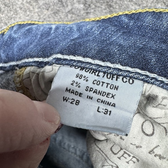 Cowgirl Tuff Blue Boot Cut Jeans - Picture 9 of 12